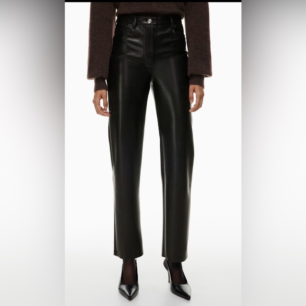WILFRED ARITZIA Melina Vegan Leather Pant 14